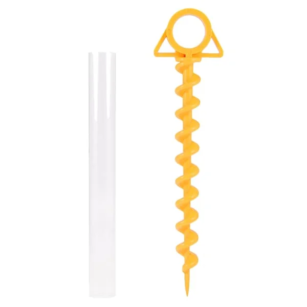 1 St Tältpinnar Markspik Spiral Fårskinn Plastpinnar Tält
