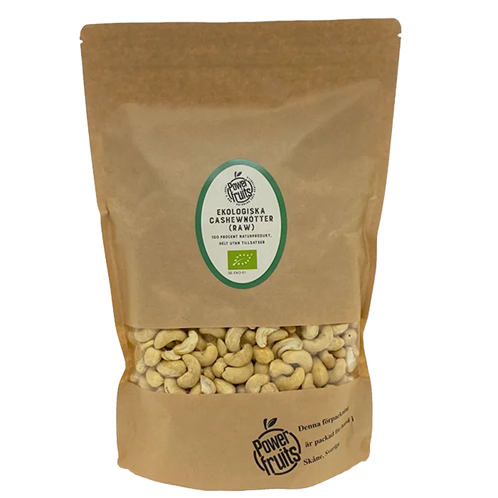 Powerfruits Økologiske Cashewnøtter 1kg