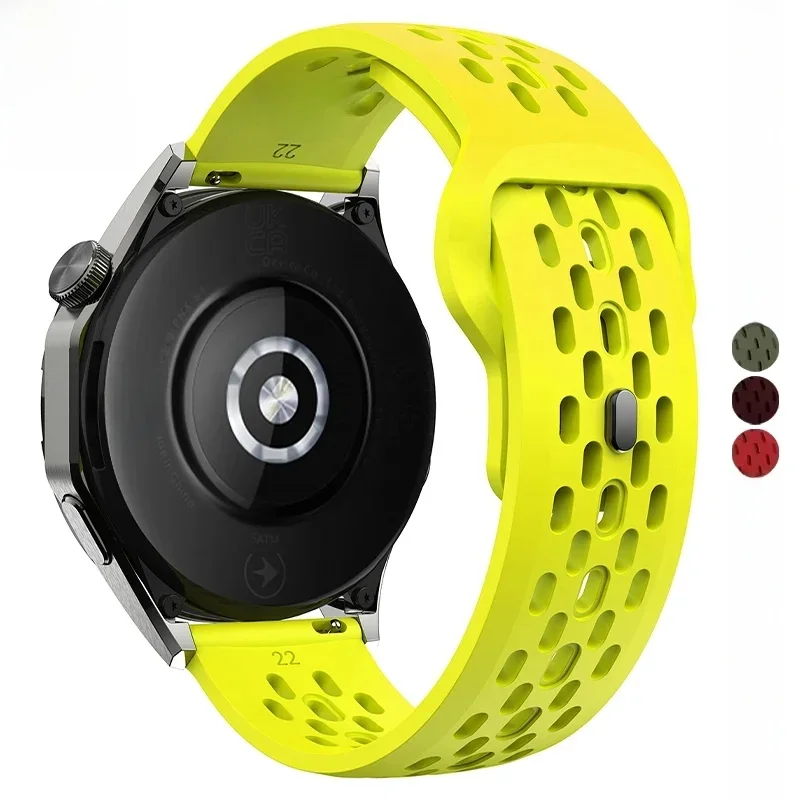 AliExpress - 18mm 20mm 22mm Armband für Samsung Galaxy Watch 7 6 5 4 5Pro Classic Silikonband für Huawei Watch GT6 Pro 46mm GT4/3Pro Armband