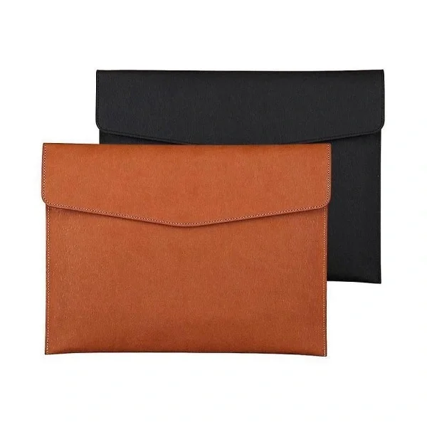 A4 Leather Folder Storage Document Bag Conference Office Organization Document Bag Storage Bag School Office
