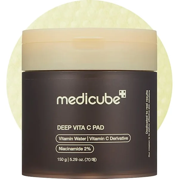 medicube Zero Pore Pads 2.0, Ansigts-tonerpuder med dobbelt tekstur til eksfoliering og porepleje med 4,5 % AHA mælkesyre og 0,45 % BHA salicylsyre