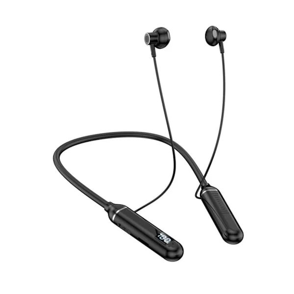 Sport Bluetooth Hörlurar - Smart Brusreducering In-Ear Trådlöst Magnetiskt Nackband, Lång Batteritid, Svart FAN0496