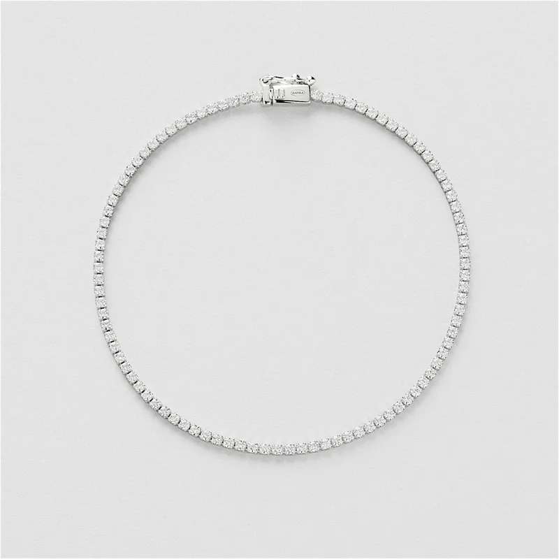 Tennis Armbånd (S) 17,5 cm - STERLINGSØLV