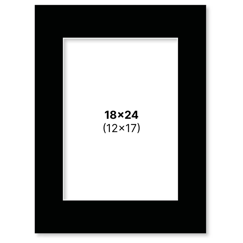 Pen Store Passepartout Sort 18x24 cm