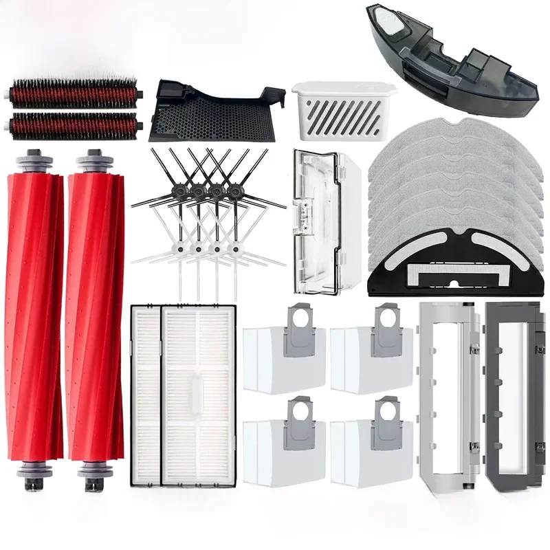 AliExpress - Belangrijkste Zijborstel Mop Hepa Filter Stofzak Reiniging Rollende Borstel Roborock S7 Maxv Ultra S7 Pro Ultra Robot Vacuüm Accessoires