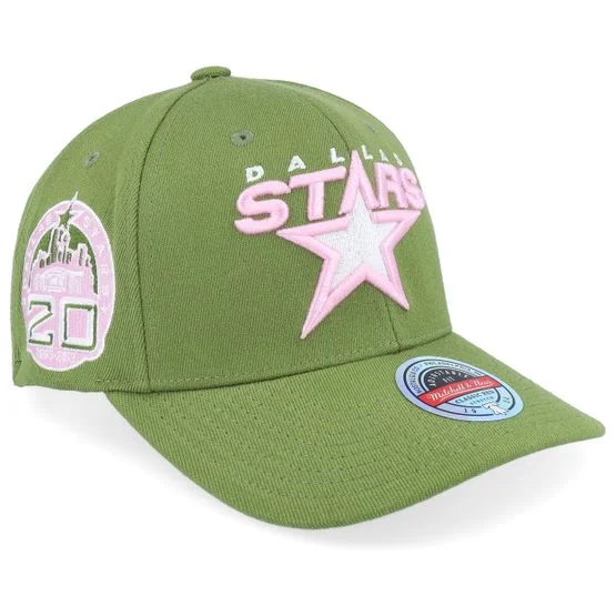 Mitchell & Ness - NHL Vihreä adjustable Lippis - Hatstore Exclusive x Dallas Stars Classic Red Green/Pink Adjustable @ Hatstore