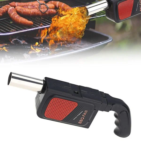 Electric Grill Fan, Blower Fan Outdoor Air/Fire/BBQ Blower Grill Fan for Outdoor Camping Hiking BBQ (FMY)