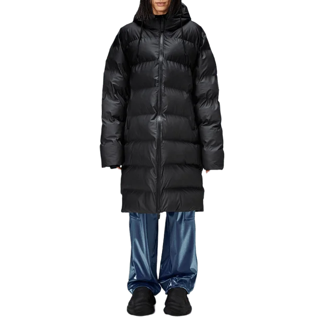 Rains Alta Long Puffer Jacket W3T4 Jackor Dam Svart XL