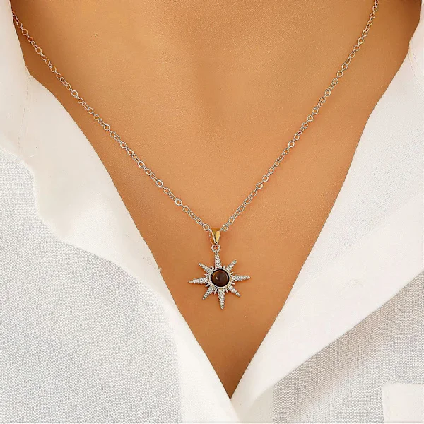Vintage Tigerøje Otte-Takket Stjerne Vedhæng Halskæde, Maillard Stil Choker til Kvinder