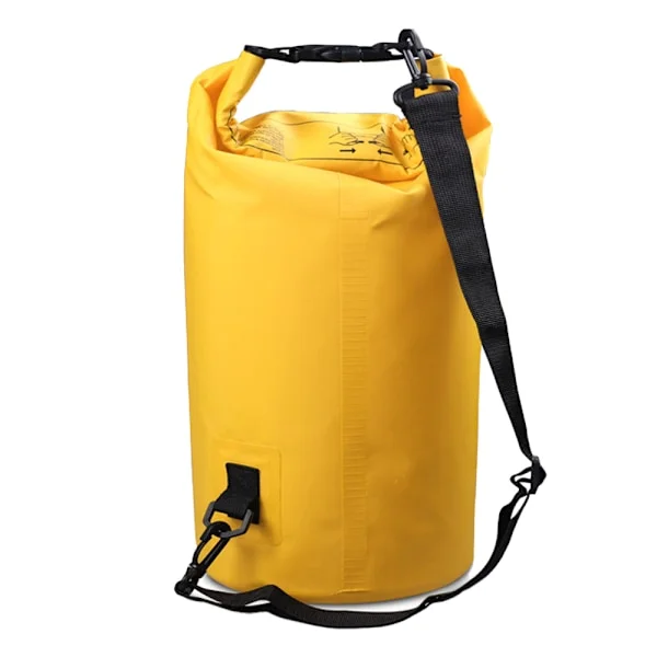 Vattentät Dry Bag Packsack 3L 5L 10L 15L Vattentät Väska Säck Påse Lång Axel Justerbar Axelrem (Gul, 15 l)