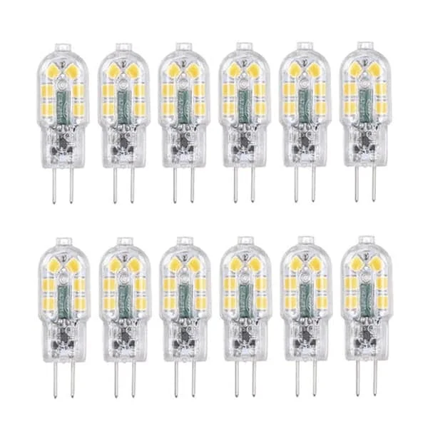 Tomshine G4 LED-pærer 12-pakning varmhvit