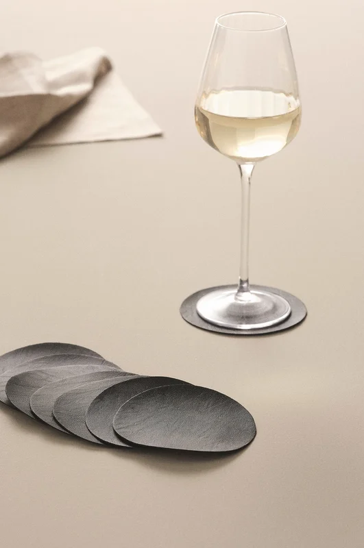 Jotex - Glasuntersetzer, 8 St. Schwarz - LUNI - Kaufe Accessoires fürs Glas bei Jotex