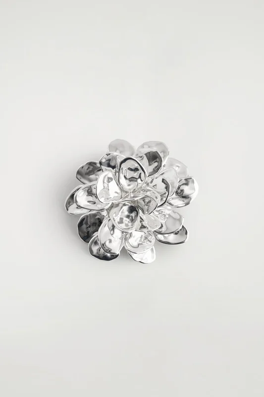 COS Floral Brooch in Silver-coloured - Women