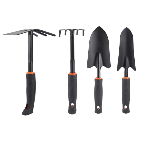 [RM]4-piece Heavy Duty Garden Spade and Rake Set, Flower Planting Accessories