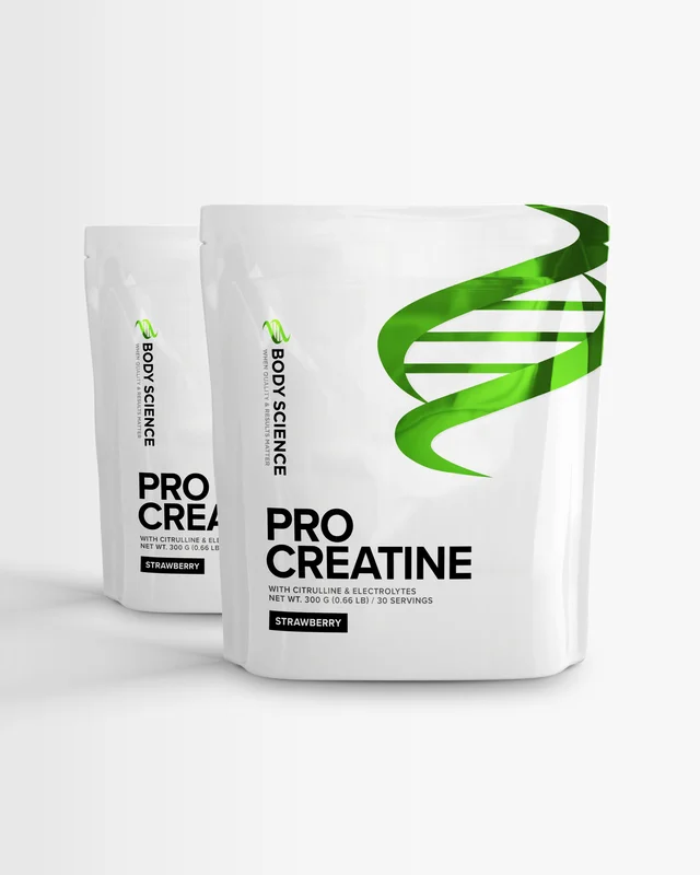 2 x Kreatin - 300 g - Unflavoured - Body Science 3-pH-CM - Kreatin monohydrat, Buffrat kreatin