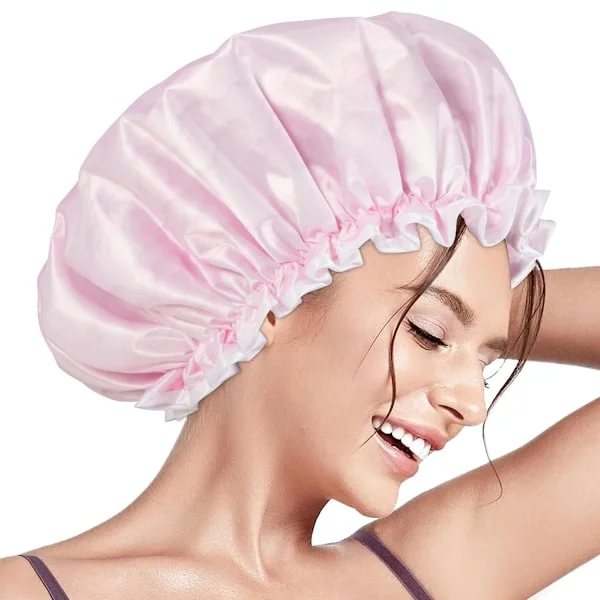 Satin Bonnet Silke Bonnet Hår Bonnet Til At Sove Satin Bonnet Til Hår Bonnets Silke Bonnet Til Naturligt Hår - Happy H