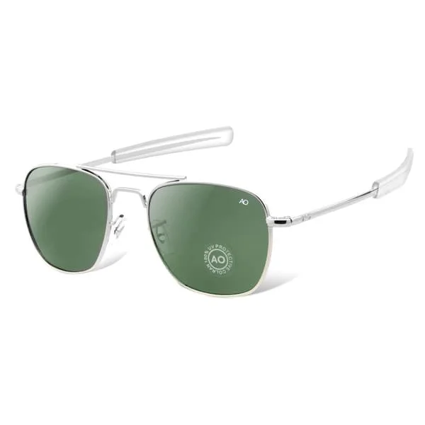 Aviator Solbriller Menn Kvinner 2021 vintage merke designer Amerikansk Hær Militær Optisk AO Solbriller Oculos de sol masculino