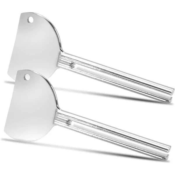 2-pak tubeklemmer, tubepresser til tandpasta, farvetuber, cremer, sennep, tubevrider, klemme til badeværelse og køkken, rustfri aluminiumslegering