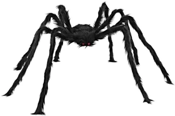 Halloween - 150 cm - Skrekk mega edderkopp - Store edderkopper - Halloween dekorasjon - Halloween dekorasjon - Edderkoppdekorasjon - Hårete 