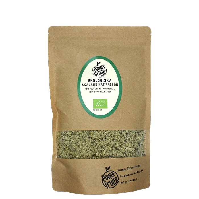 Powerfruits Ekologiska Skalade Hampafrön 500 g