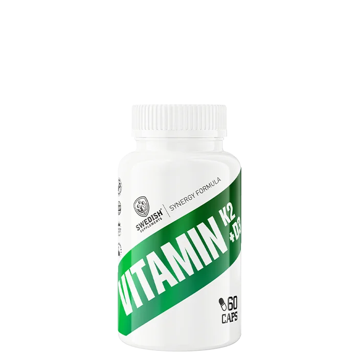Multivitamin Swedish Supplements Vitamin K2 + D3 60 kapsler - Bodyman.dk
