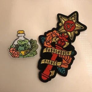 Broderade tygmärken från kawaii store