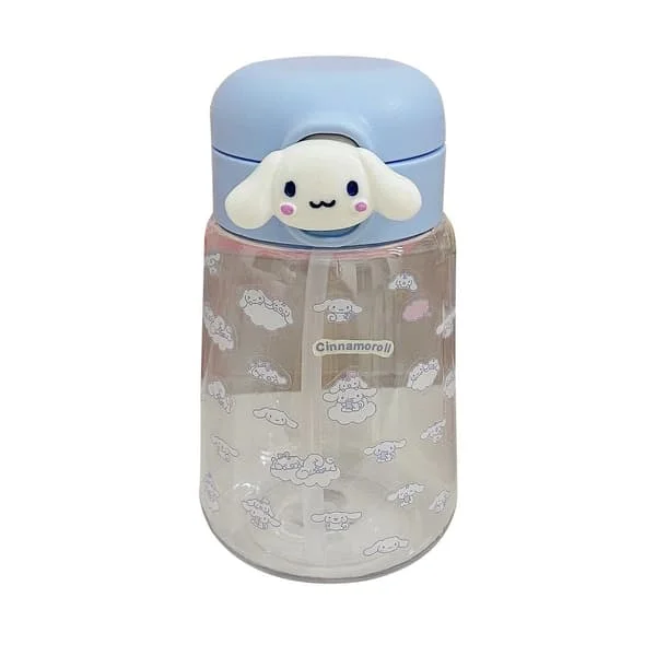 400 ml pillimehuvesikuppi Cinnamoroll Kuromi Melody pillimehu ulkona kannettava vesipullokuppi pelaaja C1v2