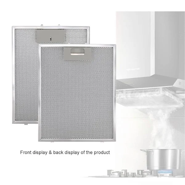[KK] Fläktfilter - 320x260 mm, Aluminium + Kolfilter, 2-pack