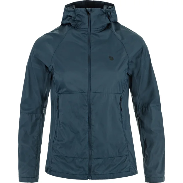 Fjällräven Keb Lätt Windbreaker XS - female - Mountain Blue - Windbreakers
