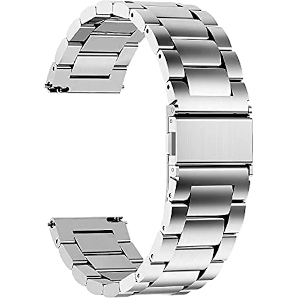 20 mm metallarmband kompatibelt med Samsung Galaxy Watch 4/Watch 5/Galaxy Watch 5 Pro Galaxy Watch 4, Active 2 Watch, armband i rostfritt stål