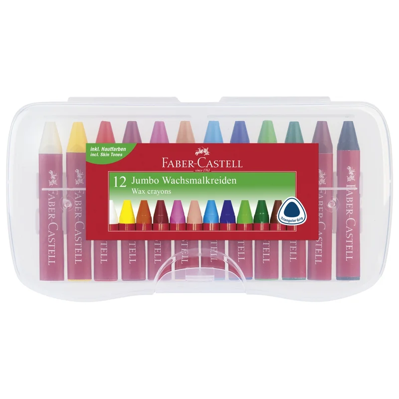 Faber-Castell Vahaliidut Jumbo 12-setti (3 vuota+)