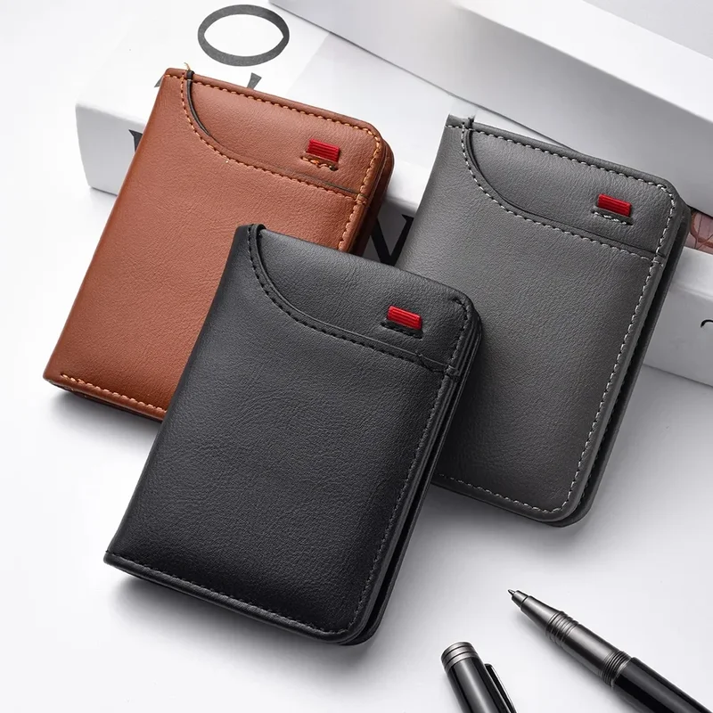 AliExpress - Portefeuille Vertical multi-cartes pour hommes, petit portefeuille pour permis de conduire, Mini sac de changement d'étudiant pour jeunes