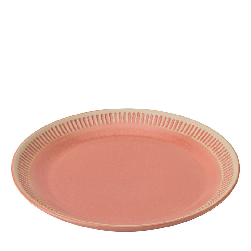 Knabstrup Colorit tallrikar 22 cm, coral | Dukning & Servering > Tallrikar > Tallriksset | Bagaren och Kocken
