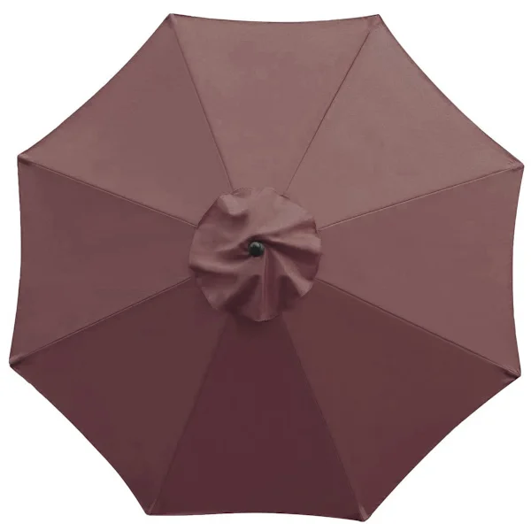 Replacement Umbrella Cover for Patio Umbrellas, Universal Cover 8 Ribs Fits 9 Foot Outdoor Protection with Air Vent Design, Sunshade coff