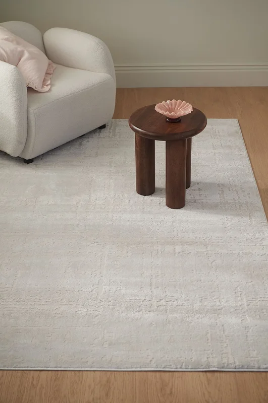 &Home - Teppe Pansy Arty - Hvit - Glattvevde tepper - 200X290 - Fra Homeroom