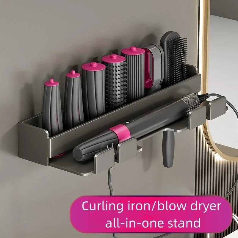 AliExpress - Für Dyson Airwrap Wandmontiertes multifunktionales Aufbewahrungsregal Dyson Hair Stick Haartrockner Regal Badezimmer Organizer Zubehör