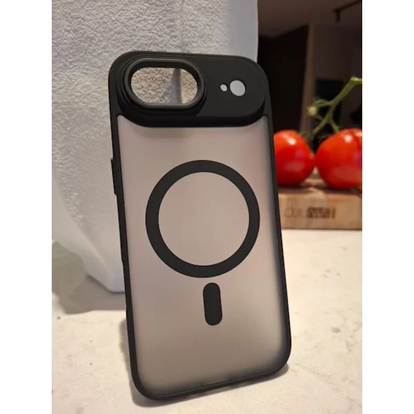 Kompatibel med iPhone 17 Air Skal MagSafe TPU - SVART