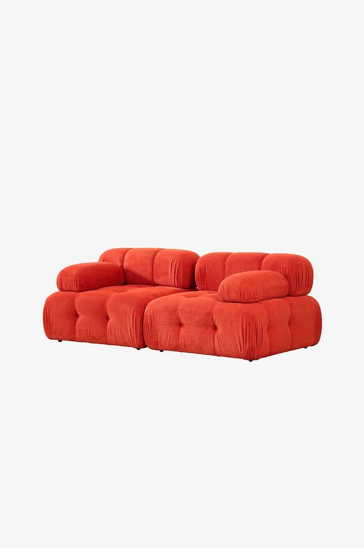 Hanah Home - 2-istuttava sohva Puca - Punainen - 2-istuttavat sohvat - - Homeroom