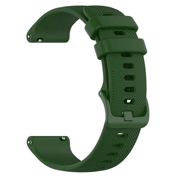 20 22 mm silikonrem för Garmin Venu 3 Band Forerunner 265 255 245 Music Vivoactive 4 Band för Garmin Venu Sq 2 Plus armband Armégrön