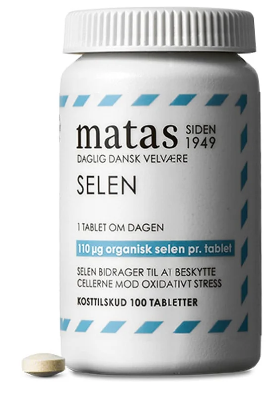 3 for 2 - Matas Striber Selen 110 μg 100 tabl., Helse & Madvarer, Mineraler, Selen