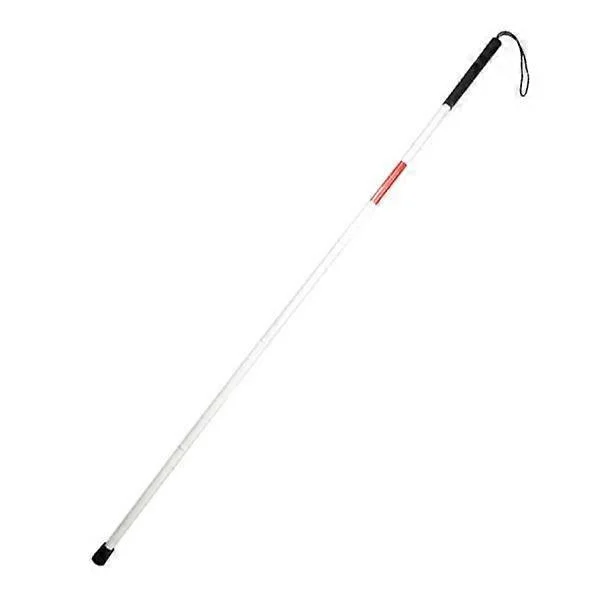 Blindkäpp, vit käpp, käpp för blinda, hopfällbar (123cm)