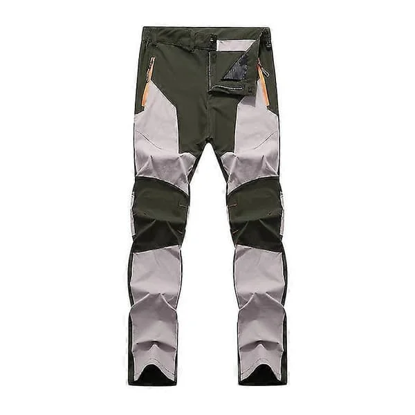 Windproof, Waterproof, and Breathable Quick-Drying Hiking Pants for Men KhakiGreen