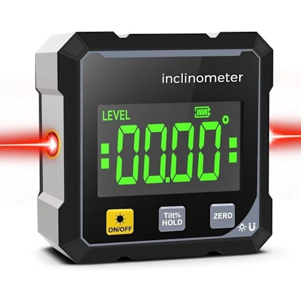 Laserniveau-Digital Vinkelmåler Digital Vinkelmåler med Laser-Firesidet Stærk Magnetisk Vinkelmåler med Dobbelt Laser-Digitalt Niveau (YH)