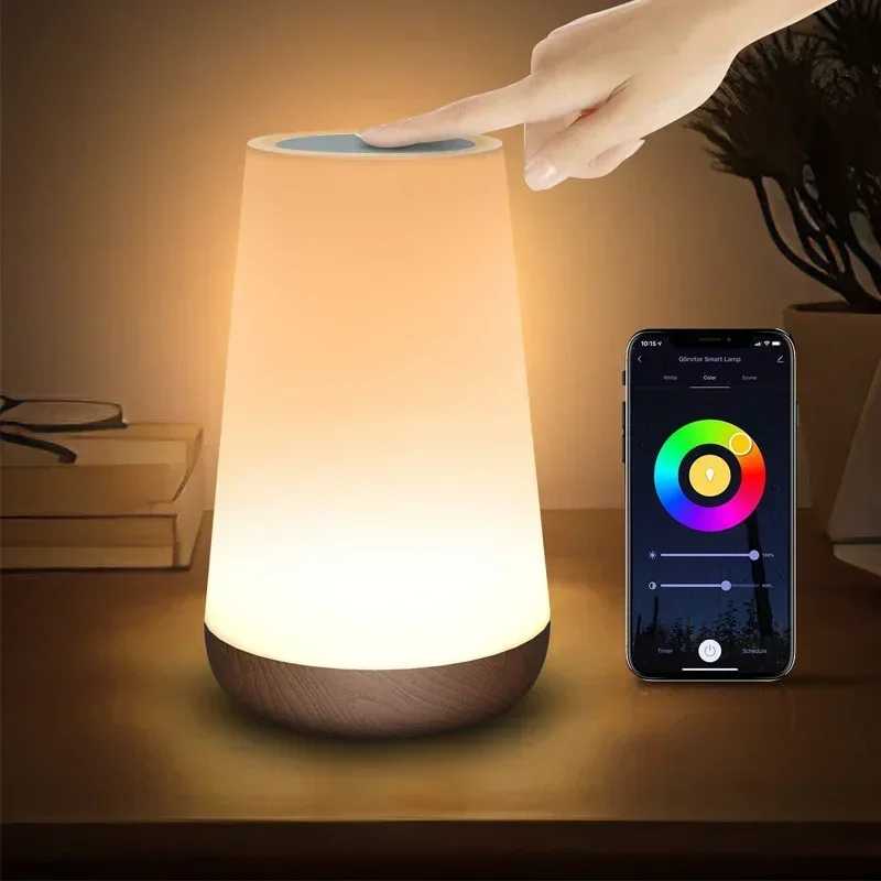 AliExpress - Tuya WiFi Smart Licht Nacht Led Nacht Lichter Dimmbare Tisch Lampe RGB Touch Lampe Stimme APP Steuerung Google Home Alexa Smartlife