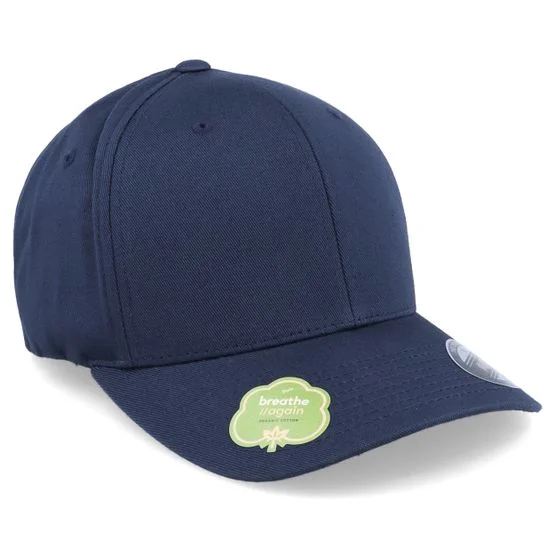 Flexfit - Blau flexfit Cap - Organic Navy Stretch Fit @ Hatstore