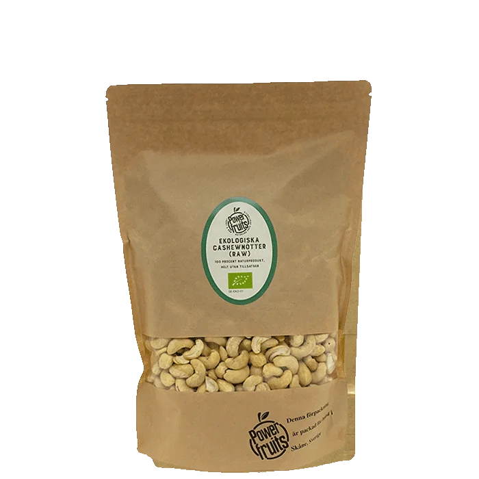 Powerfruits Økologiske Cashewnøtter 500 g