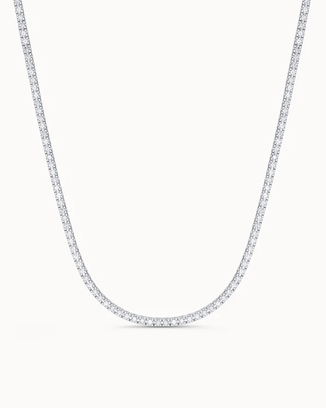Blair Halsband 18K Vitguld med Naturliga Diamanter