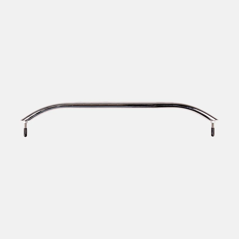 Håndtag båd / håndliste NOCK Goodgrip, oval profil med skrå ende, med gennemgående bolt, syrefast rustfrit stål, 635 x Ø25 mm