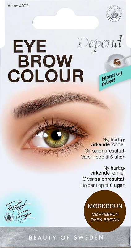 Depend Øjenbrynsfarve Mørkebrun, Makeup, Øjenbrynsfarve, Permanent Øjenbrynsfarve