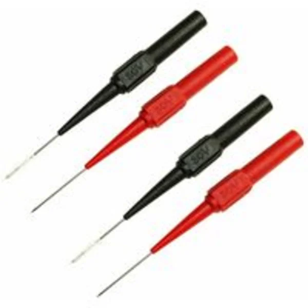 Test Probe Kit, Car Tool Multimeter Tester, Probe Test Multimeter, Electrical Laboratory Multimeter Red and Black 4 Pcs